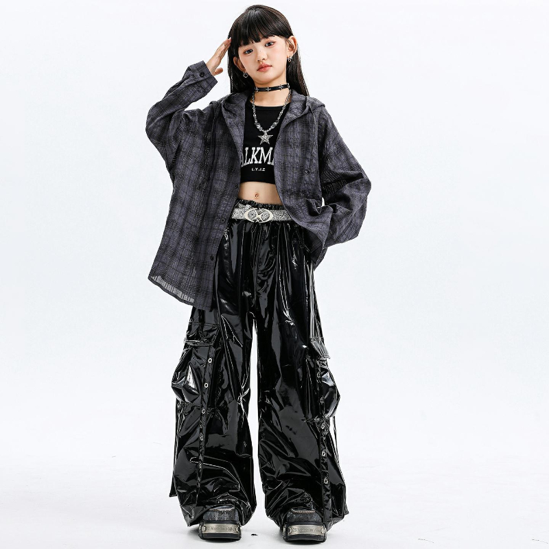 Girls Jazz Dance Costumes Hood - مراجعة Street Fashion Kpop وسعره