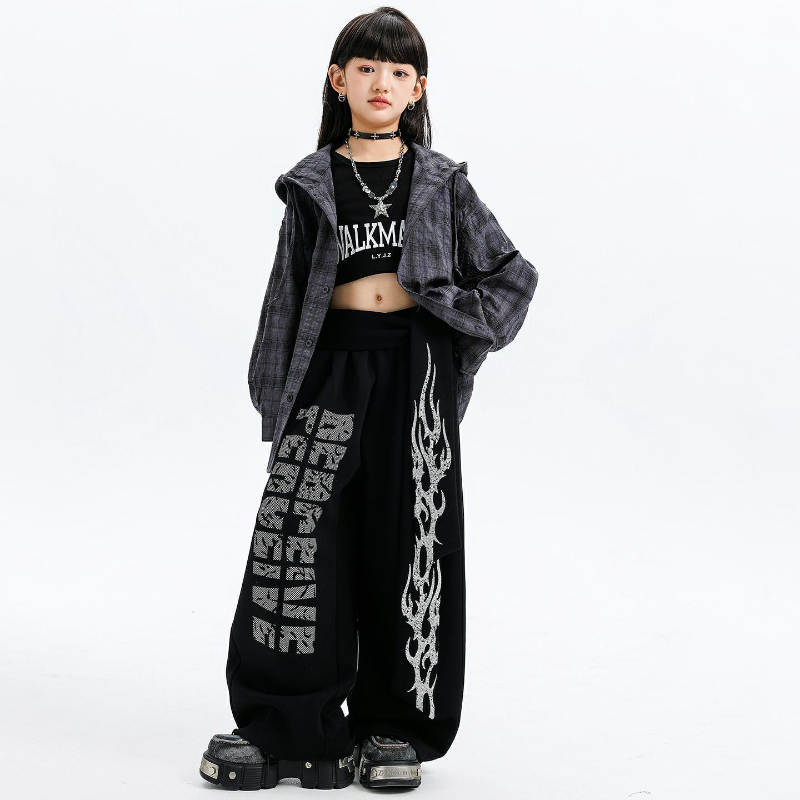 Girls Jazz Dance Costumes Hood - مراجعة Street Fashion Kpop وسعره