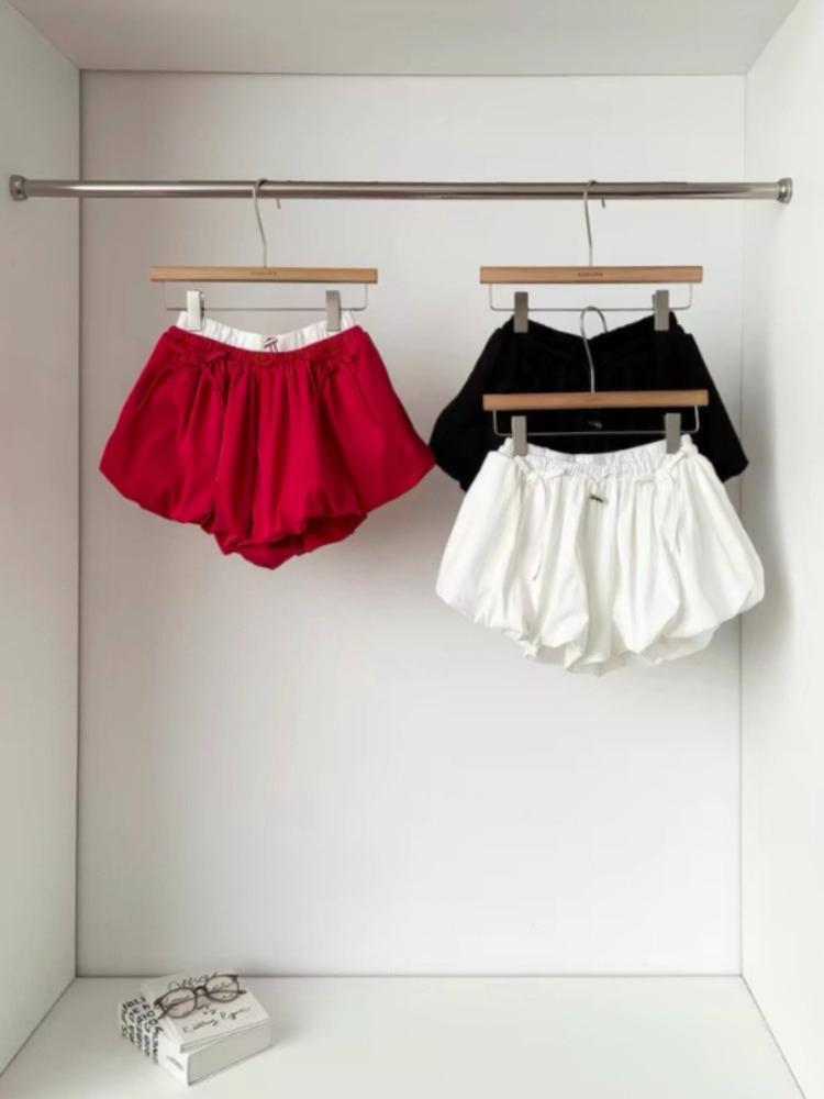 High Waist Solid Bud Shorts Lo - مراجعة Korean Street Fashion Female وسعره
