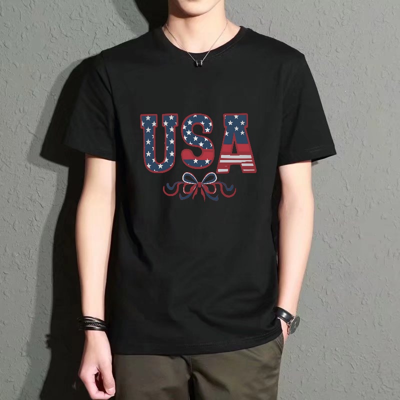 Men's Black Round-Neck Short-S - مراجعة Street Fashion Elements وسعره