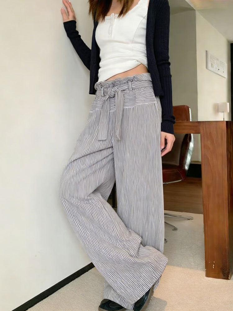 NUOMICI Women's Pants Stripe M - مراجعة Street Fashion Kpop وسعره