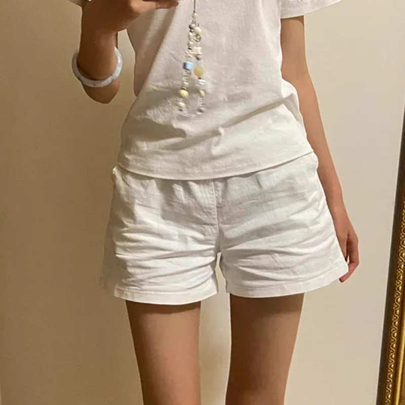 High Waist Cotton Shorts Women - مراجعة Korean Street Fashion Female وسعره