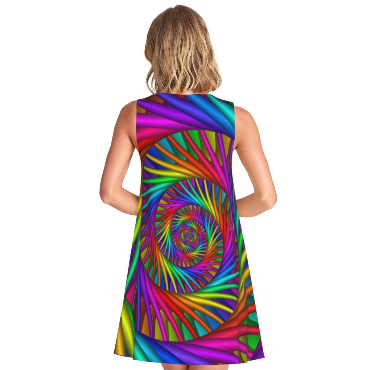 Rainbow Psychedelic Spiral Fra - مراجعة Queen Street Fashion وسعره