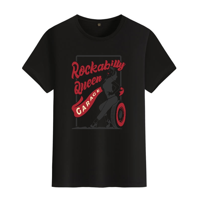 Men's Black Round-Neck Short-S - مراجعة Queen Street Fashion وسعره