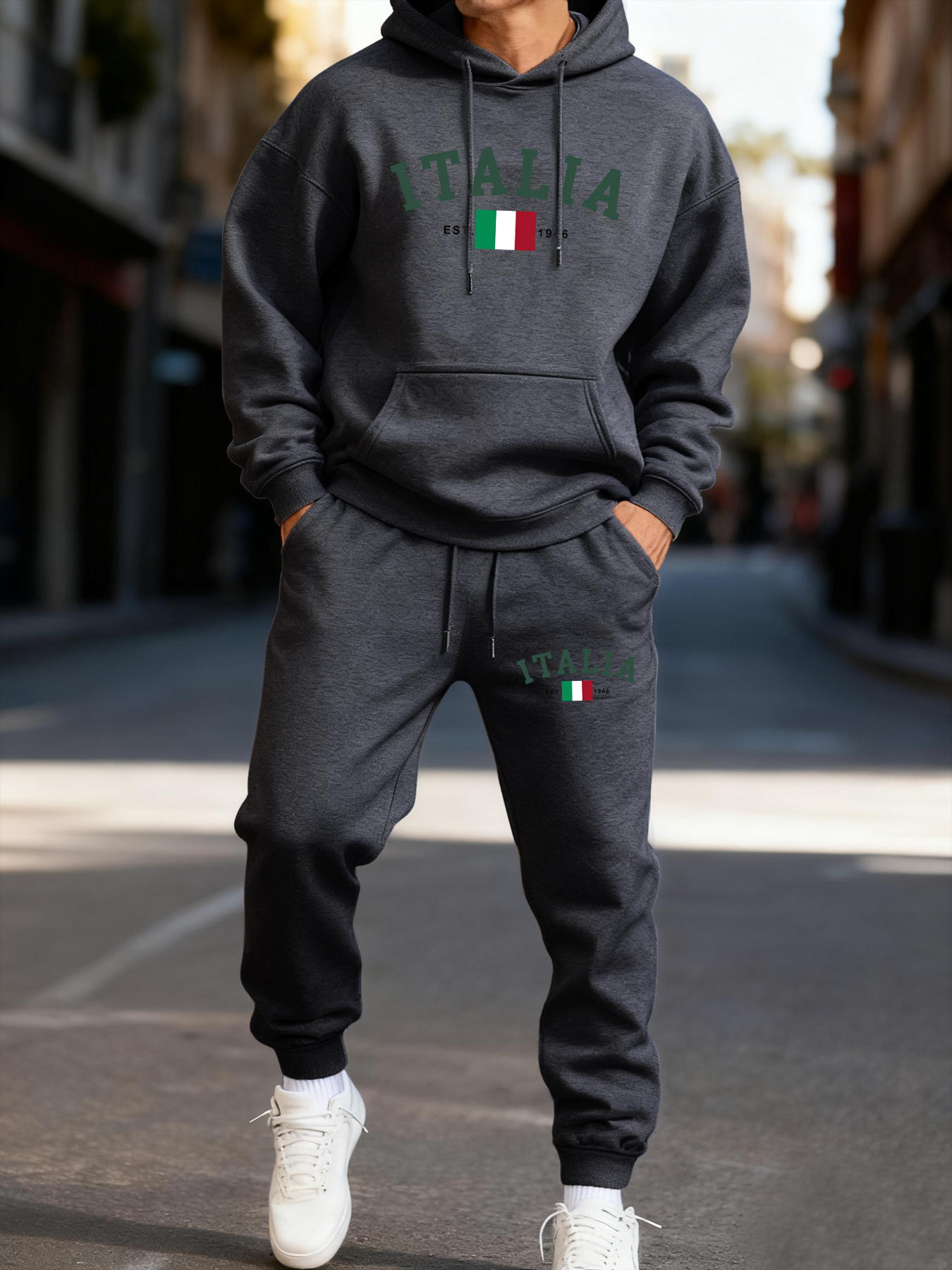 Italia Italian Flag Print Man  - مراجعة Street Fashion Elements وسعره