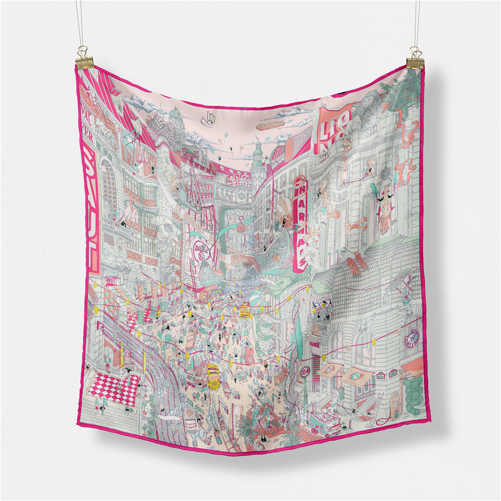 Twill Silk Scarf Woman Commerc - مراجعة Street Fashion Hijab وسعره