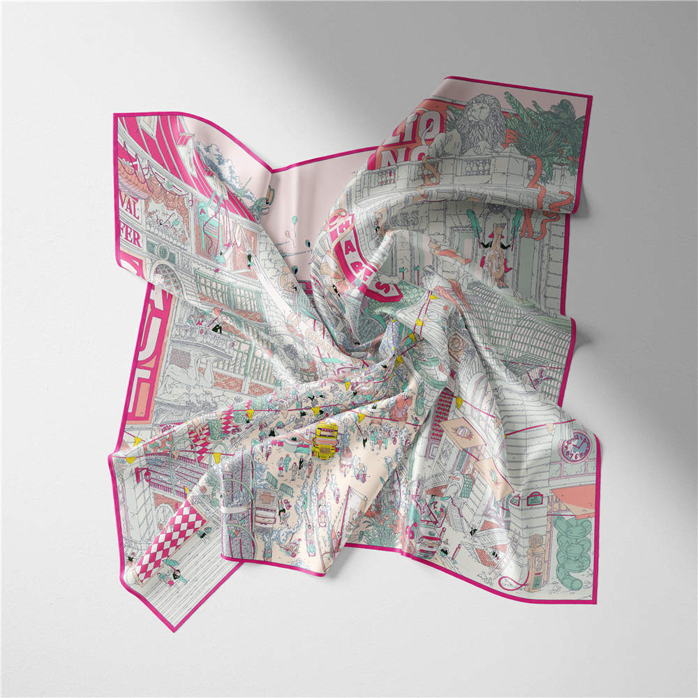Twill Silk Scarf Woman Commerc - مراجعة Street Fashion Hijab وسعره
