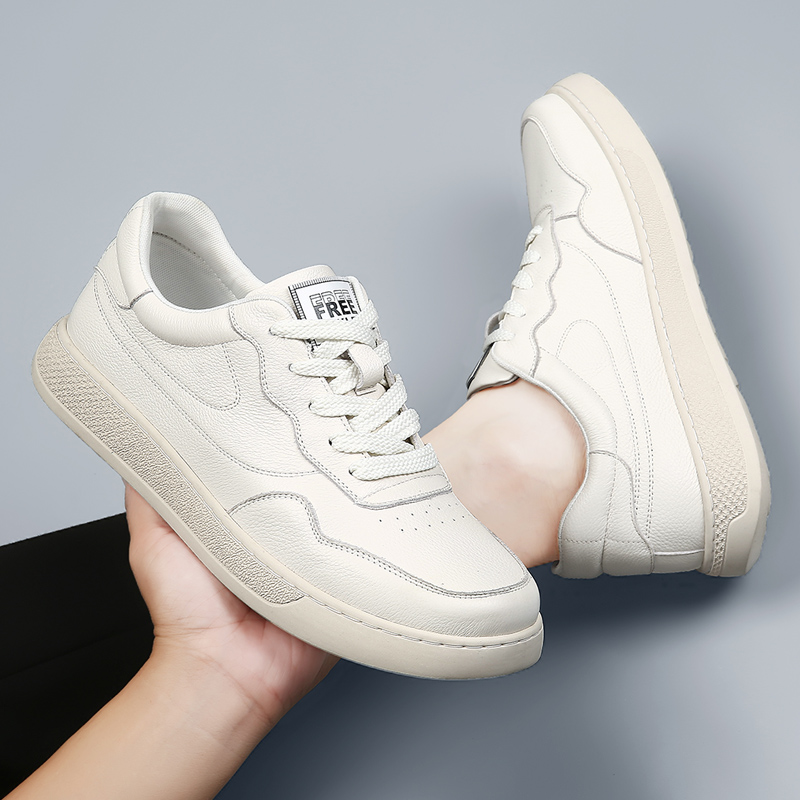Genuine leather board shoes Co - مراجعة Street Fashion Walking وسعره