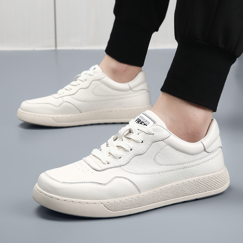 Genuine leather board shoes Co - مراجعة Street Fashion Walking وسعره
