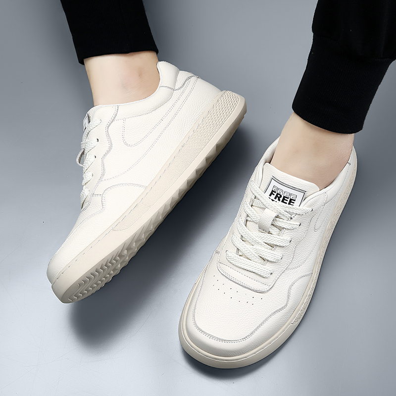 Genuine leather board shoes Co - مراجعة Street Fashion Walking وسعره