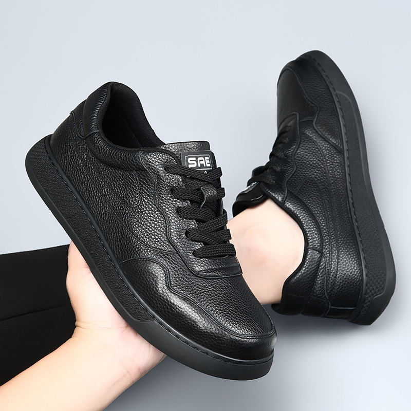 Genuine leather board shoes Co - مراجعة Street Fashion Walking وسعره