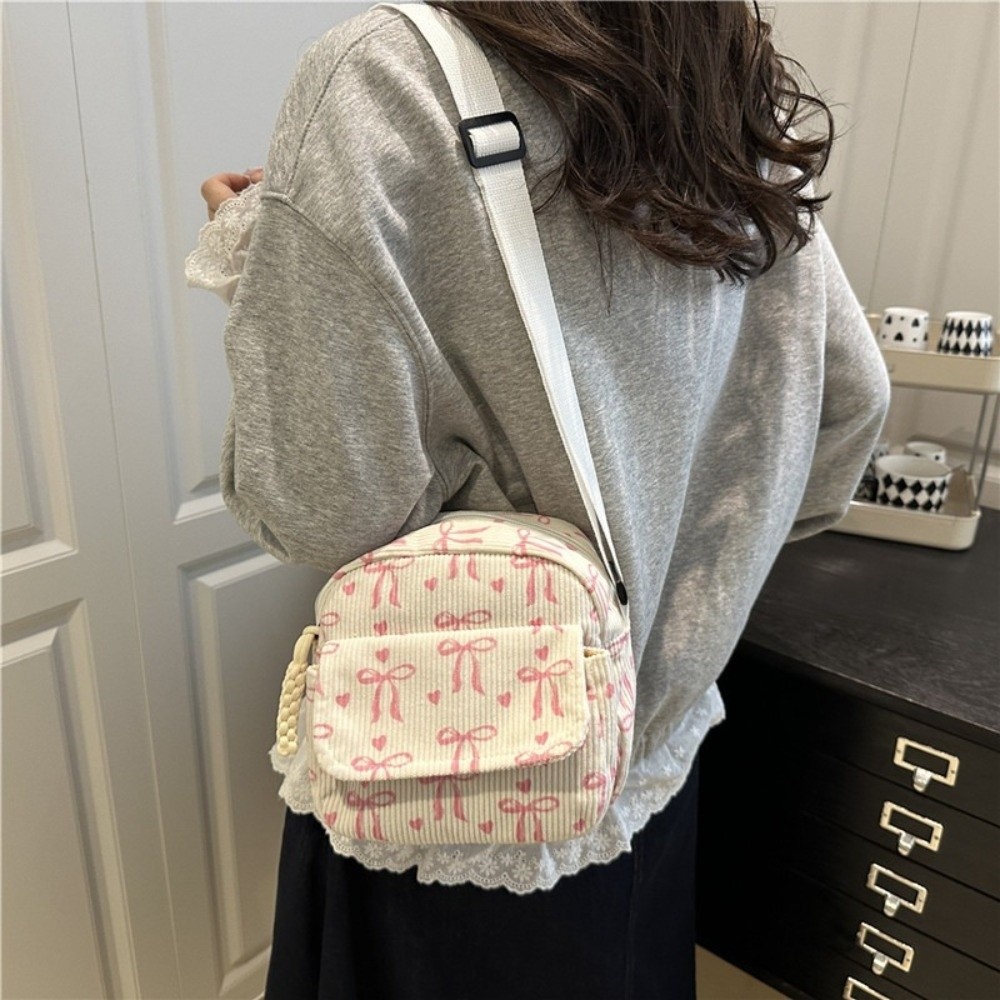 Women's Corduroy Small Shoulde - مراجعة Street Fashion Korean وسعره