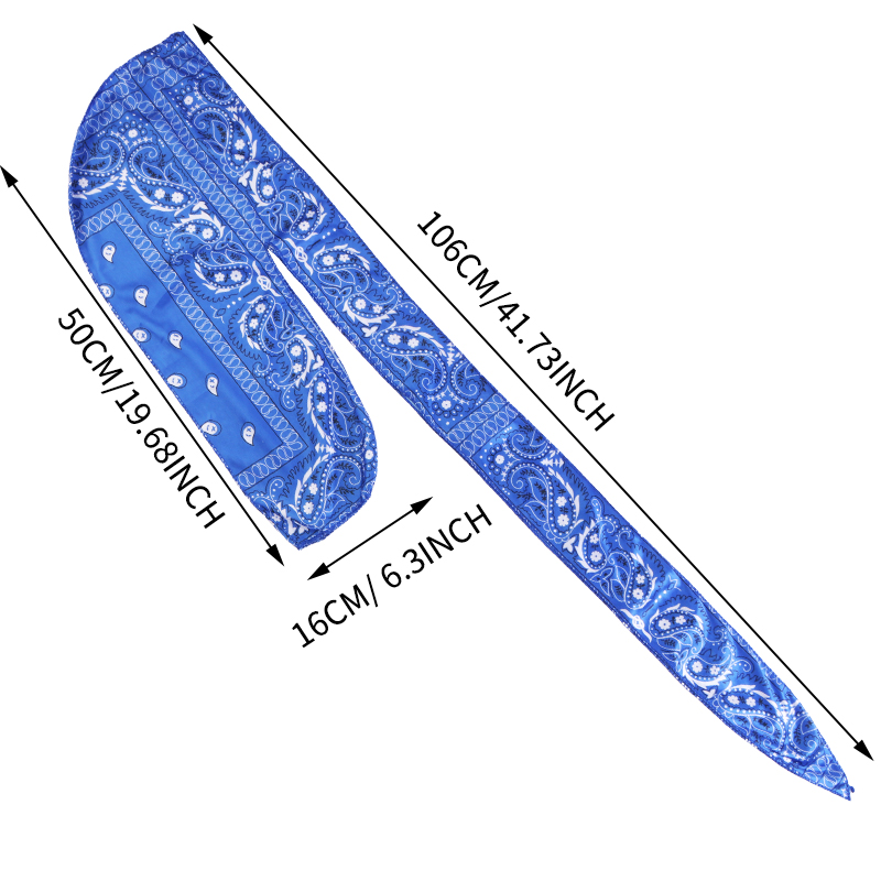 Amoeba Print Silky Durag Banda - مراجعة Street Fashion Hijab وسعره