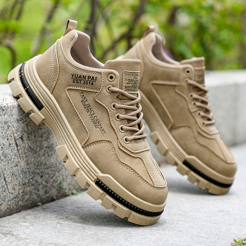 Men's Thick Sole Work Boots No - مراجعة Street Fashion Walking وسعره