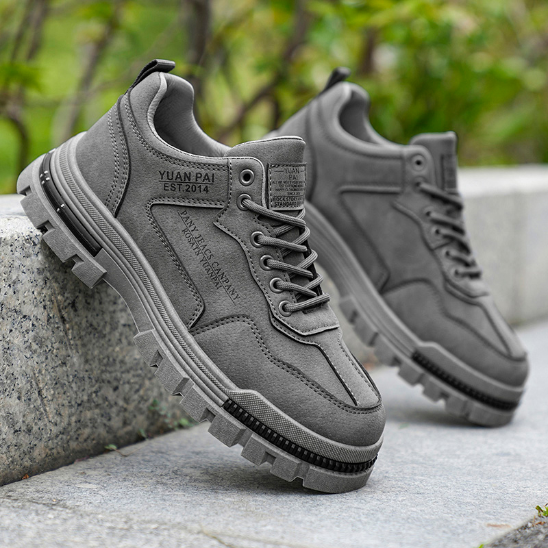 Men's Thick Sole Work Boots No - مراجعة Street Fashion Walking وسعره