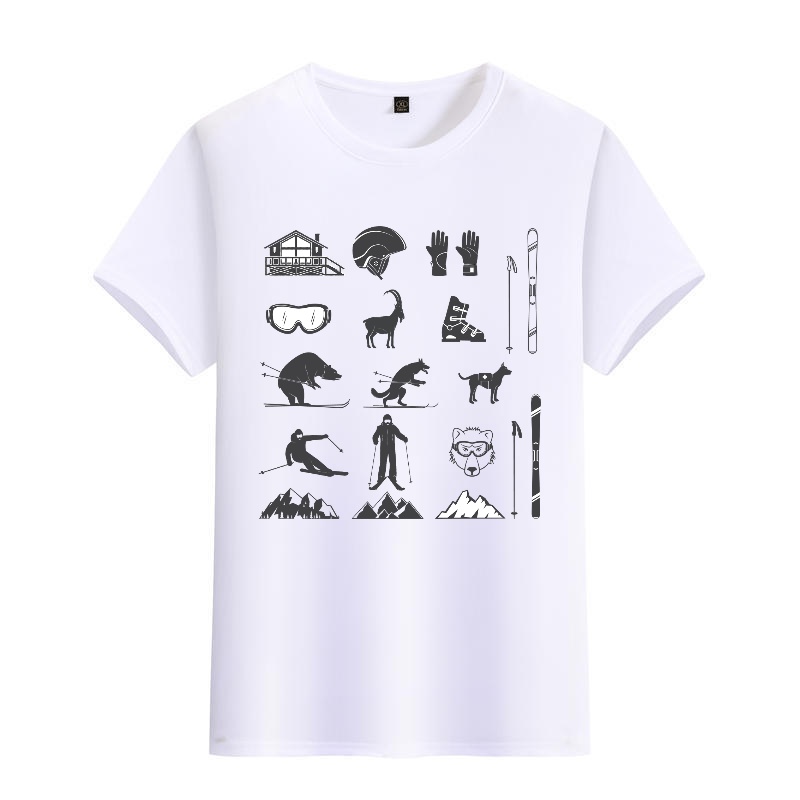 Men's Black Round-Neck Short-S - مراجعة Street Fashion Elements وسعره