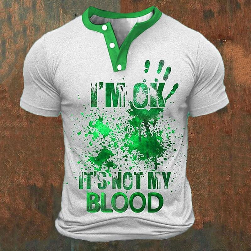 Funny 3D Letter Print Men's He - مراجعة Street For Fashion وسعره