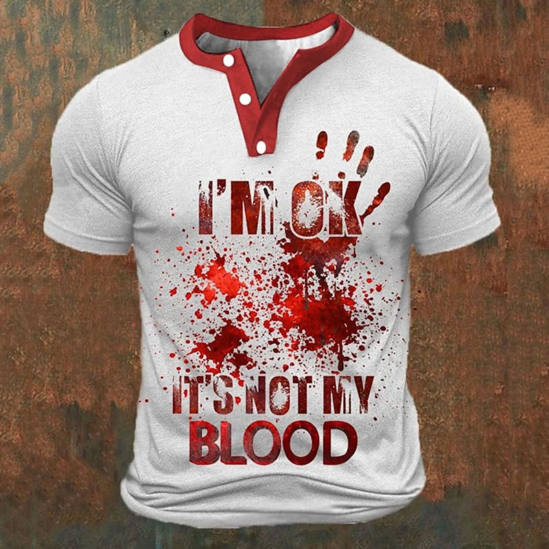 Funny 3D Letter Print Men's He - مراجعة Street For Fashion وسعره