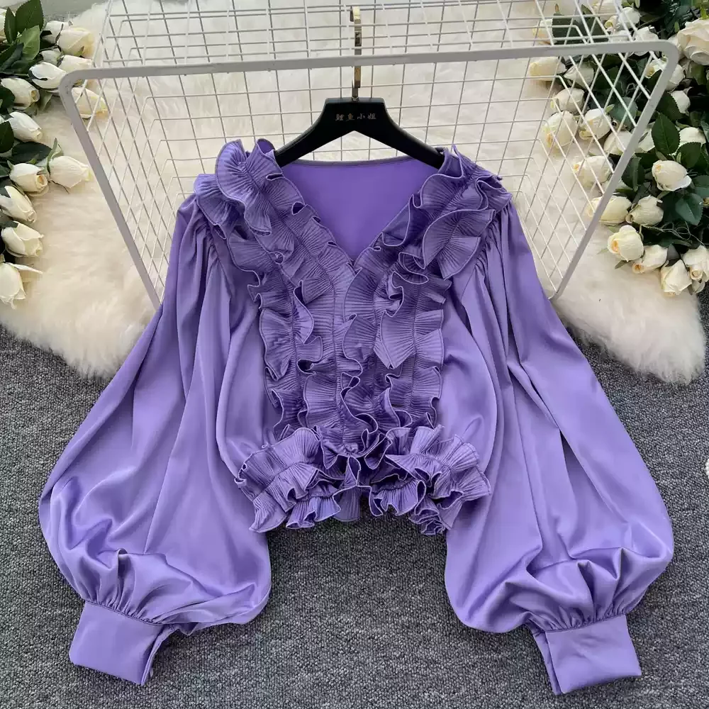 Chic V-neck Vintage Long Lante - مراجعة Street Fashion Korean وسعره