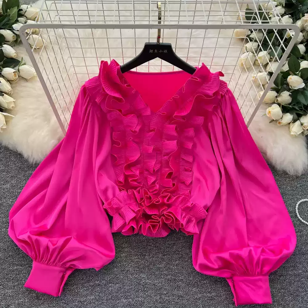 Chic V-neck Vintage Long Lante - مراجعة Street Fashion Korean وسعره