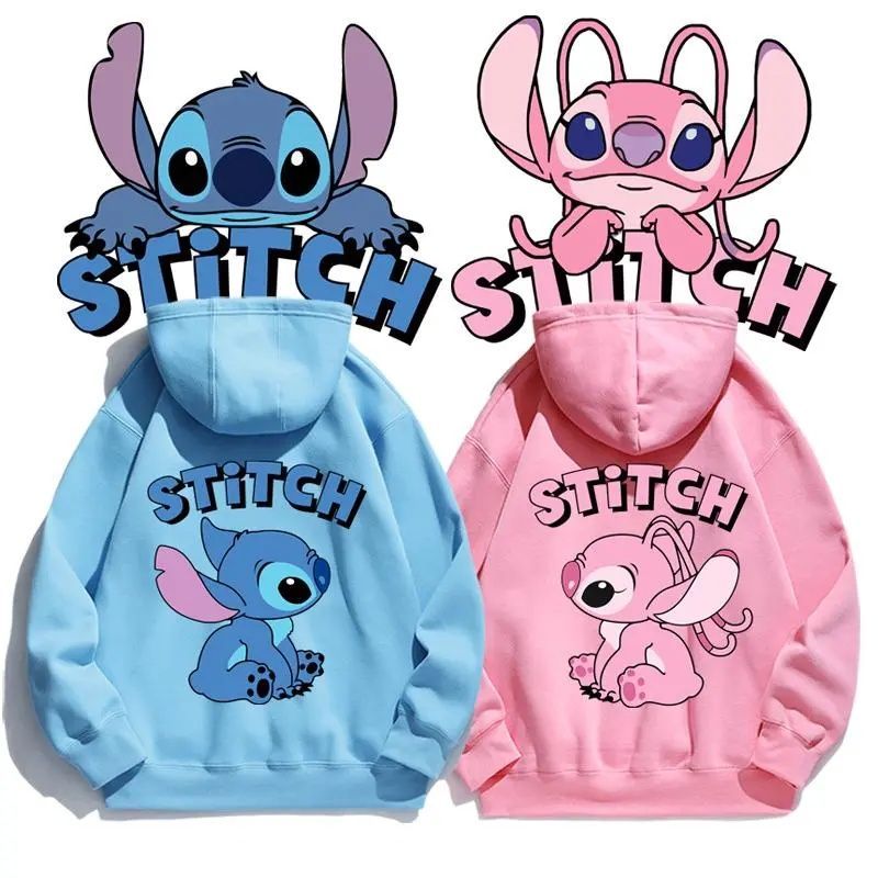 Cartoon Stitch Hoodie Loose Lo - مراجعة Street Fashion Anime وسعره