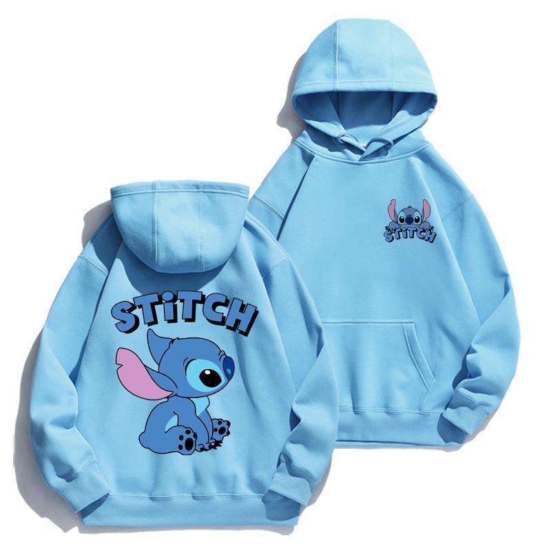 Cartoon Stitch Hoodie Loose Lo - مراجعة Street Fashion Anime وسعره