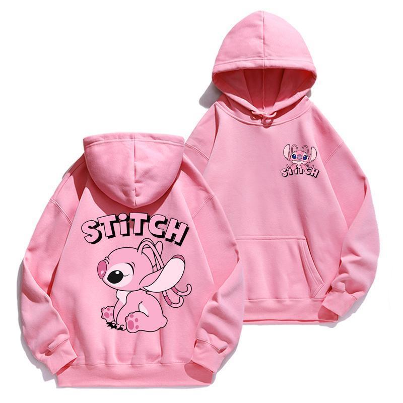 Cartoon Stitch Hoodie Loose Lo - مراجعة Street Fashion Anime وسعره