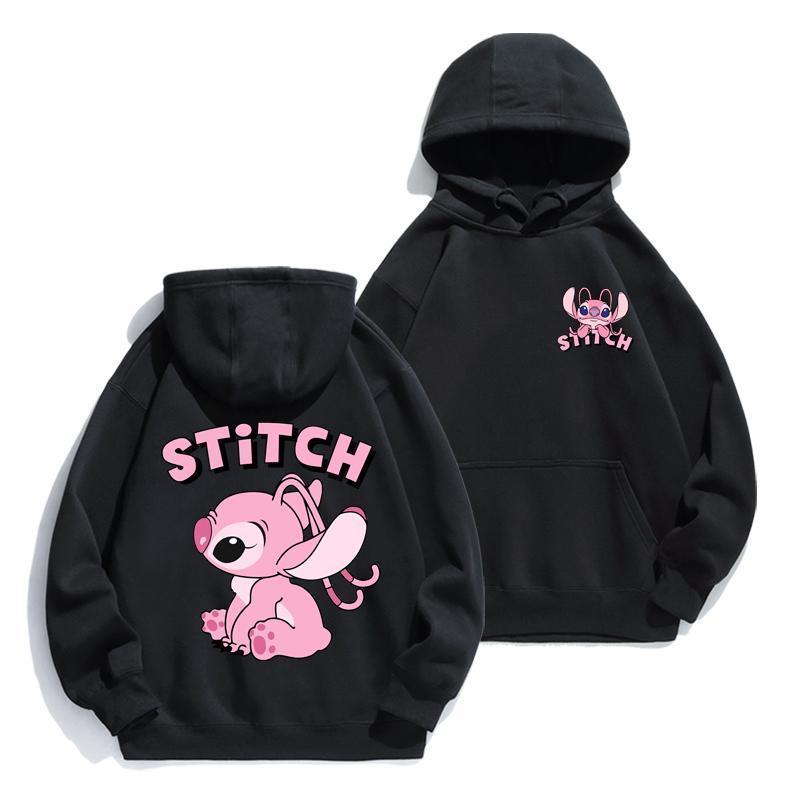 Cartoon Stitch Hoodie Loose Lo - مراجعة Street Fashion Anime وسعره