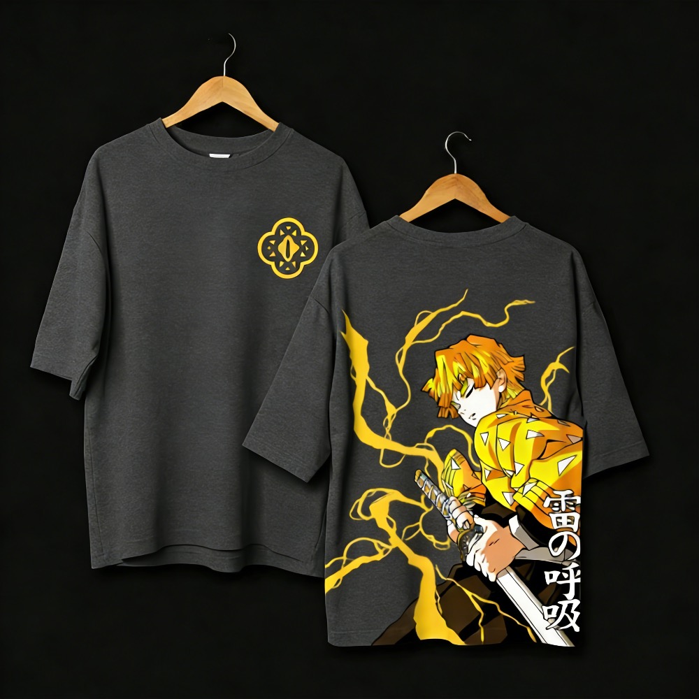 Plus Size Demon Slayer Anime P - مراجعة Street Fashion Anime وسعره