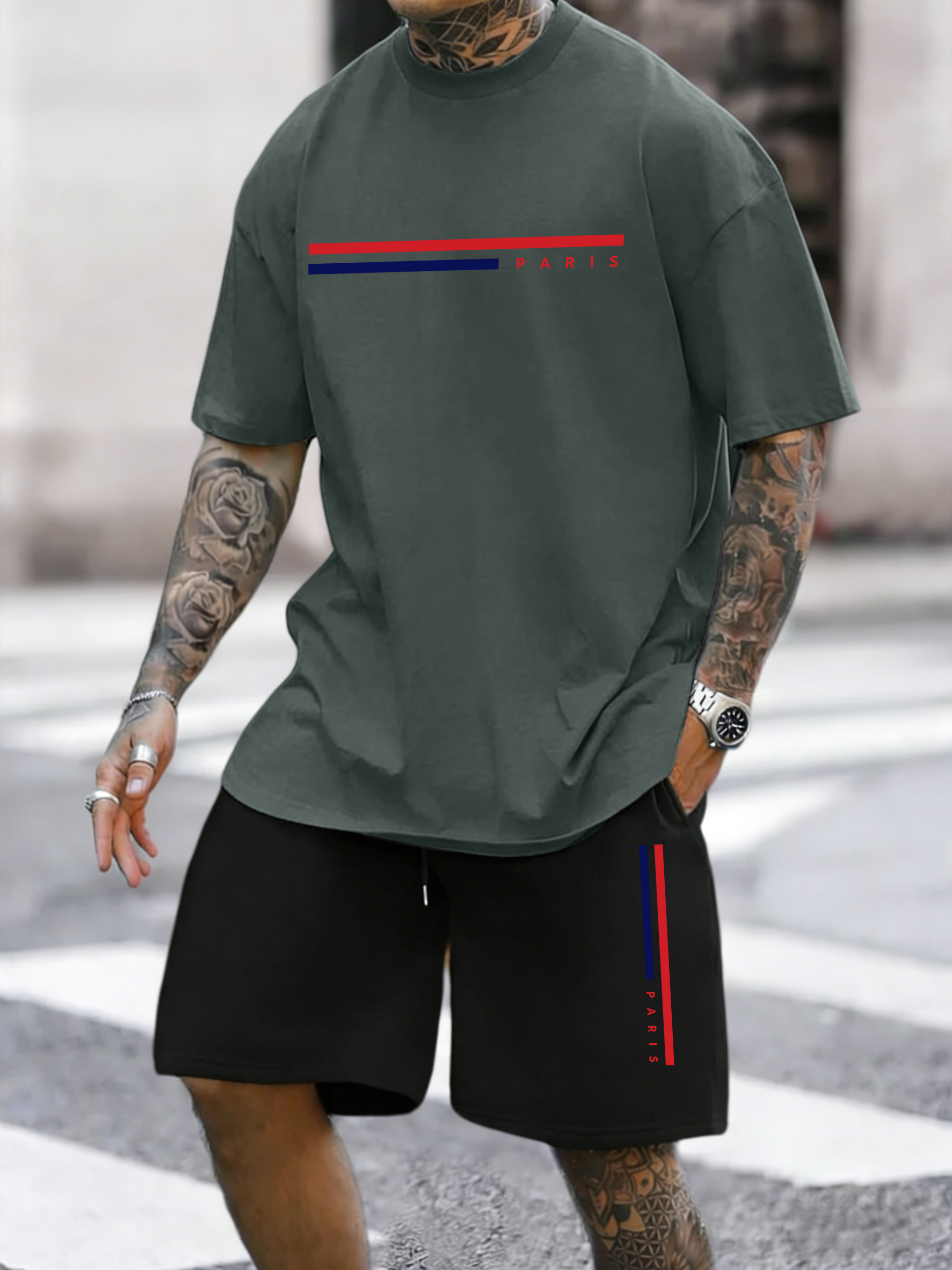 Paris Line Simple Pattern Summ - مراجعة Street Fashion Elements وسعره