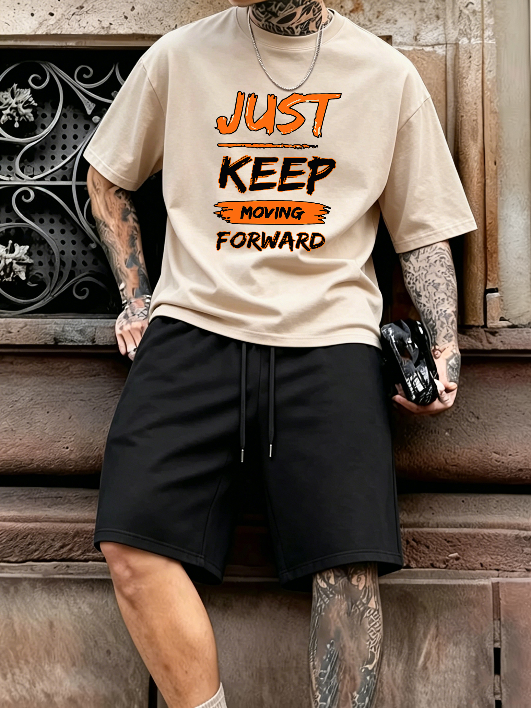 Just Keep Moving Forward Print - مراجعة Street Fashion Elements وسعره