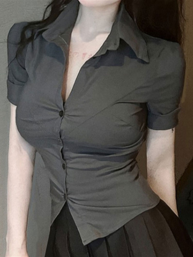 Fashion Woman Blouse Elastic S - مراجعة Street Fashion Korean وسعره