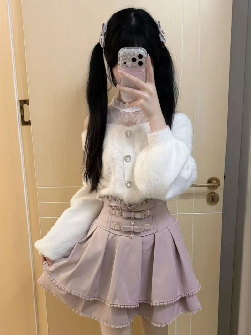 Kawaii Japanese Trim Mini Skir - مراجعة Street Fashion Japan 2025 وسعره