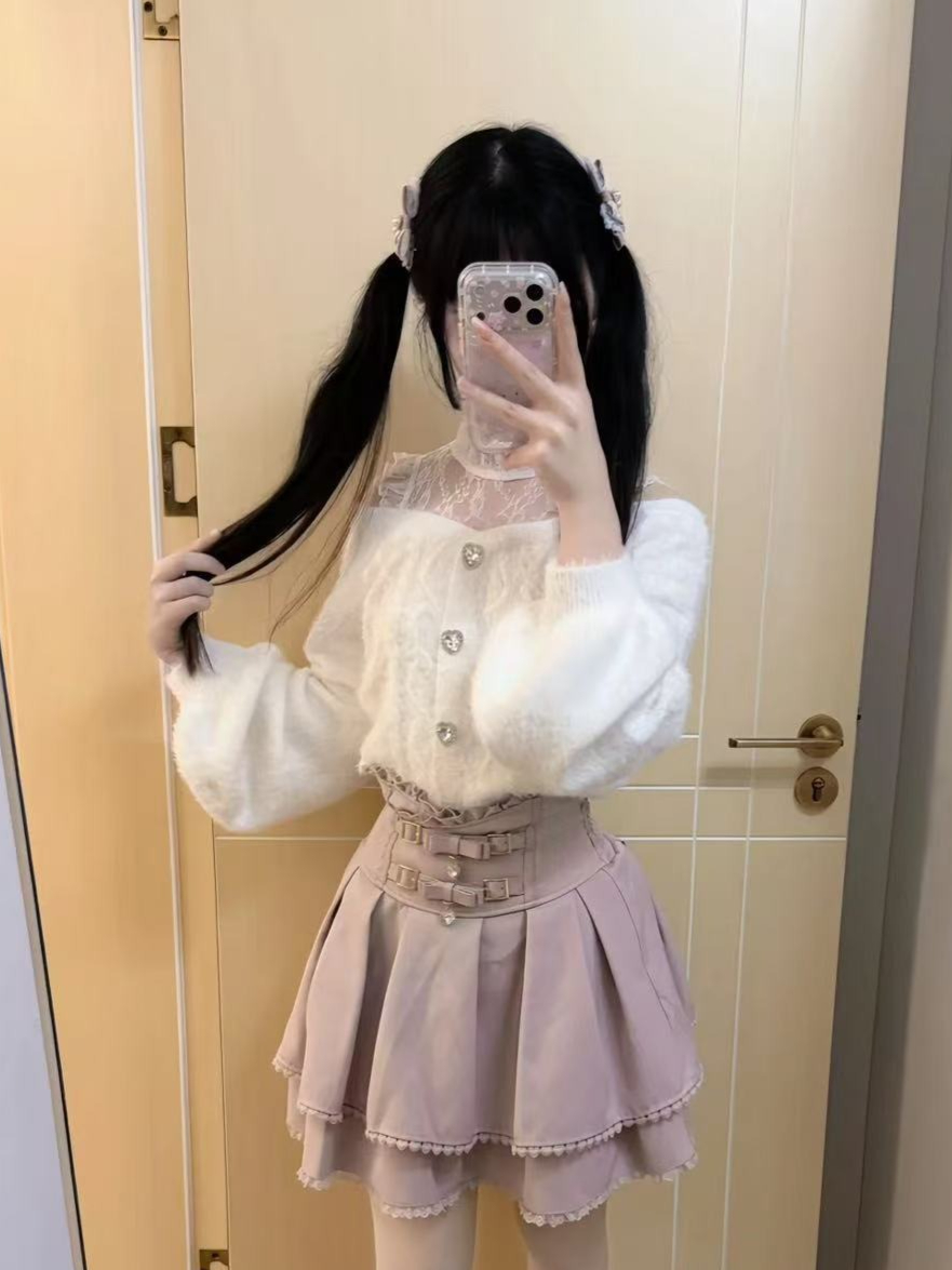 Kawaii Japanese Trim Mini Skir - مراجعة Street Fashion Japan 2025 وسعره