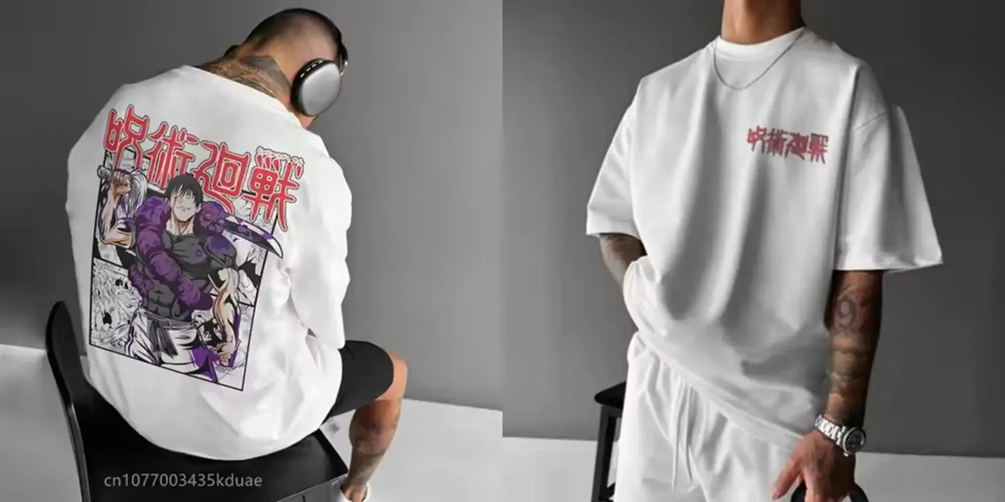 Jujutsu Kaisen T-Shirt Anime G - مراجعة Street Fashion Anime وسعره