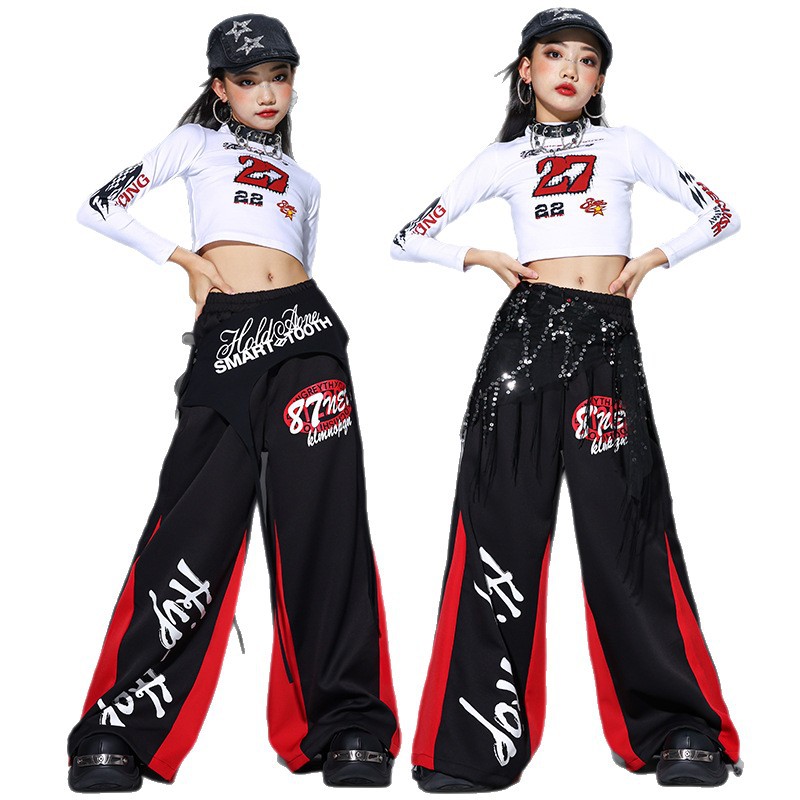 2025 Jazz Dance Clothes Girls  - مراجعة Street Fashion Kpop وسعره