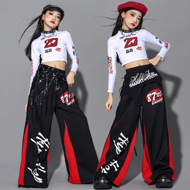 2025 Jazz Dance Clothes Girls  - مراجعة Street Fashion Kpop وسعره