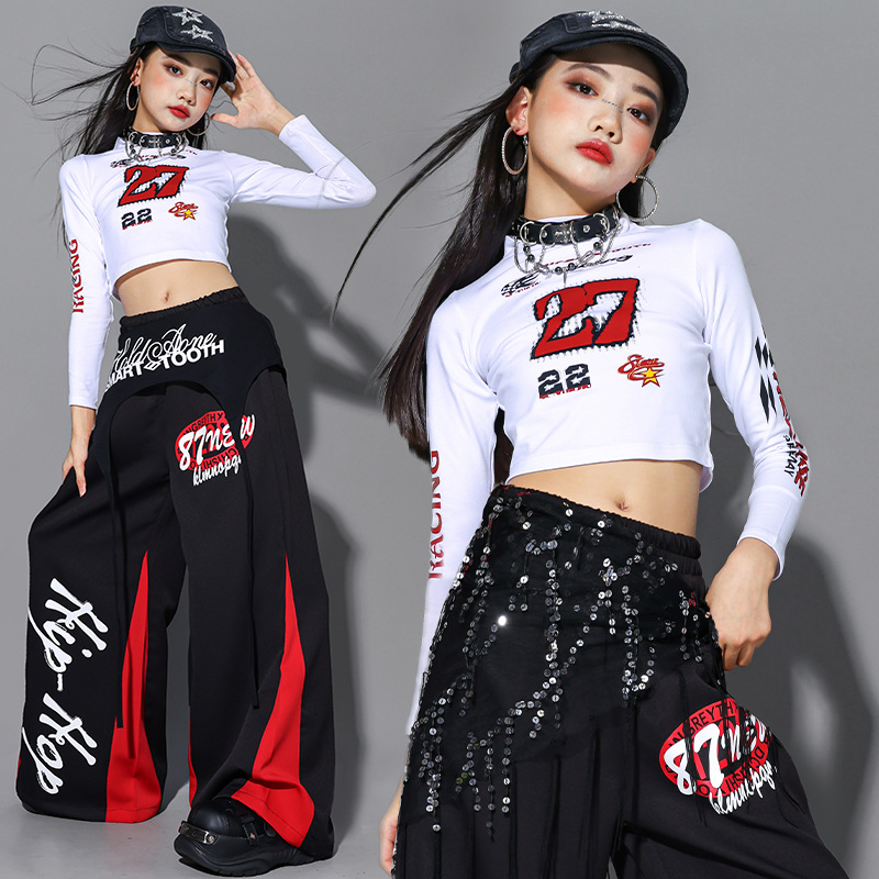 2025 Jazz Dance Clothes Girls  - مراجعة Street Fashion Kpop وسعره