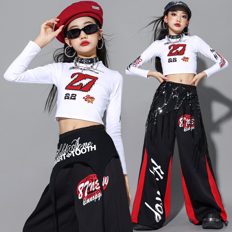 2025 Jazz Dance Clothes Girls  - مراجعة Street Fashion Kpop وسعره