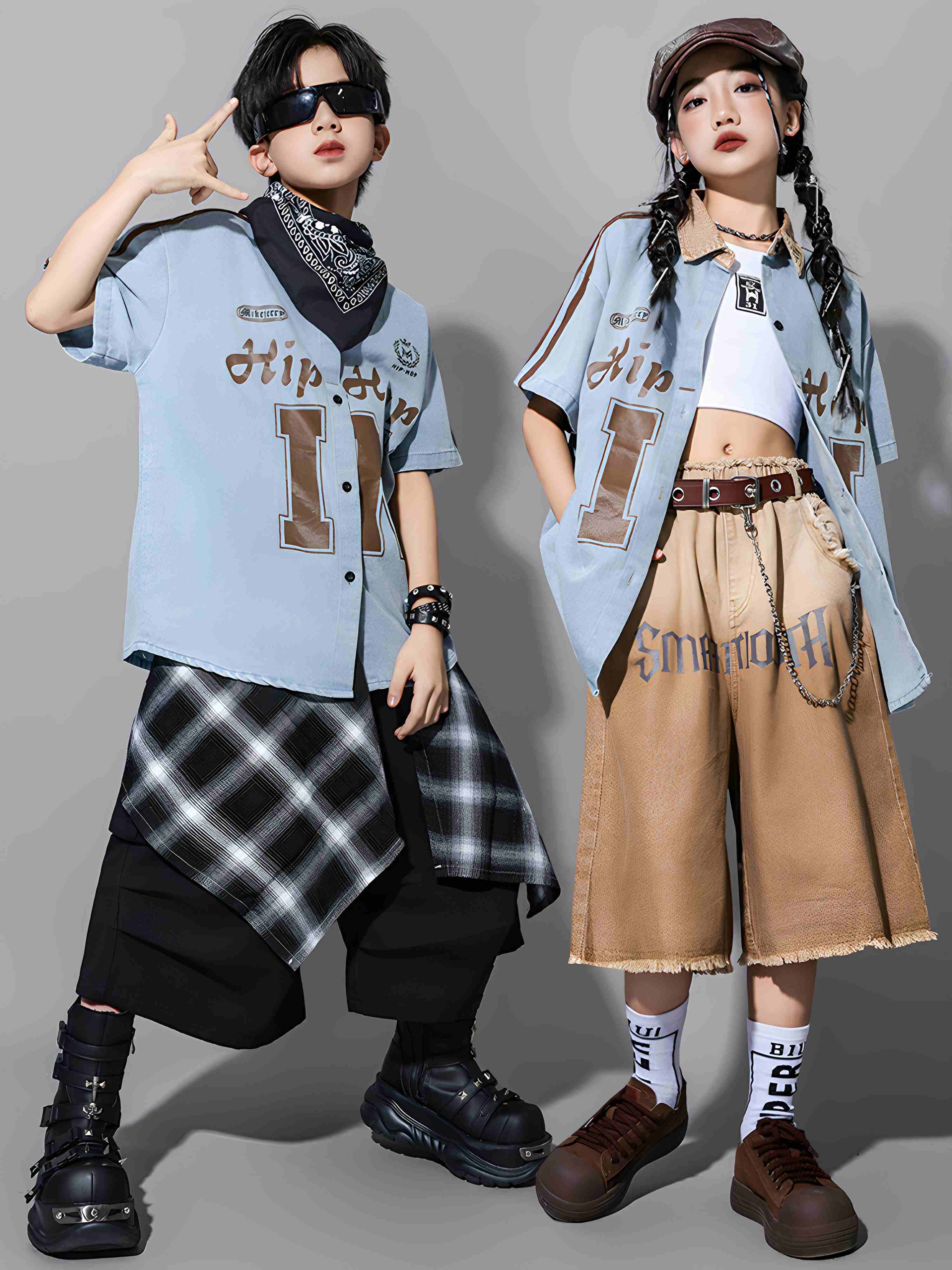 Girls Hip Hop Dance Costume Bo - مراجعة Street Fashion Kpop وسعره