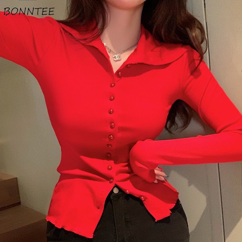 Shirts Women Skinny Elegant Si - مراجعة Street Fashion Korean وسعره