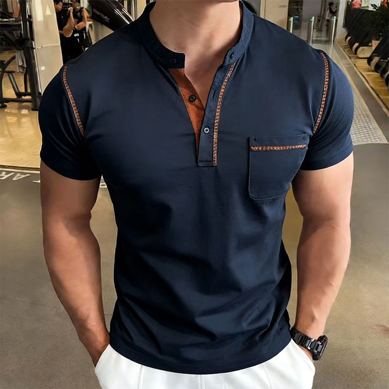 New Summer Men's Henry Collar  - مراجعة Street For Fashion وسعره