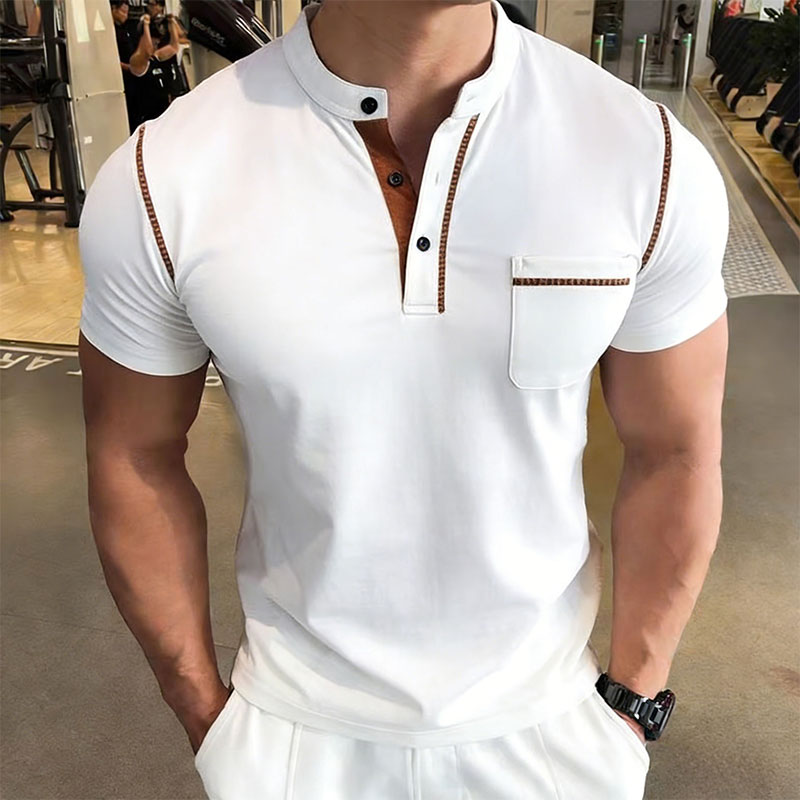 New Summer Men's Henry Collar  - مراجعة Street For Fashion وسعره