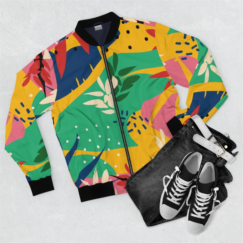 New Men's Jacket African Style - مراجعة Street Fashion Graffiti وسعره