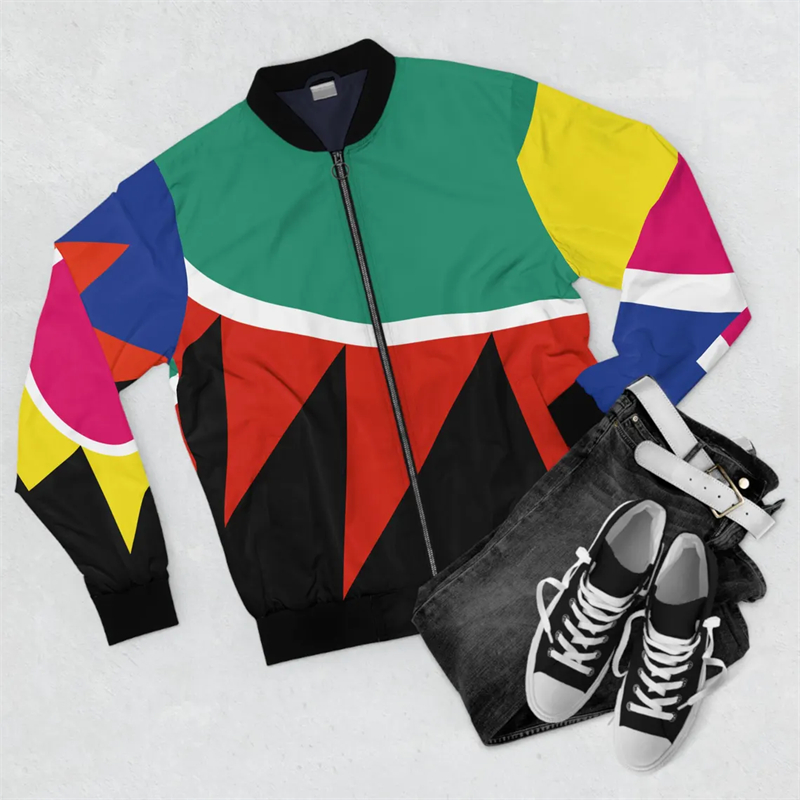 New Men's Jacket African Style - مراجعة Street Fashion Graffiti وسعره